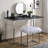 47" Black and Silver Writing Desk