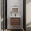 Meuble-lavabo mural 24 po avec portes à fermeture en douceur-554937531