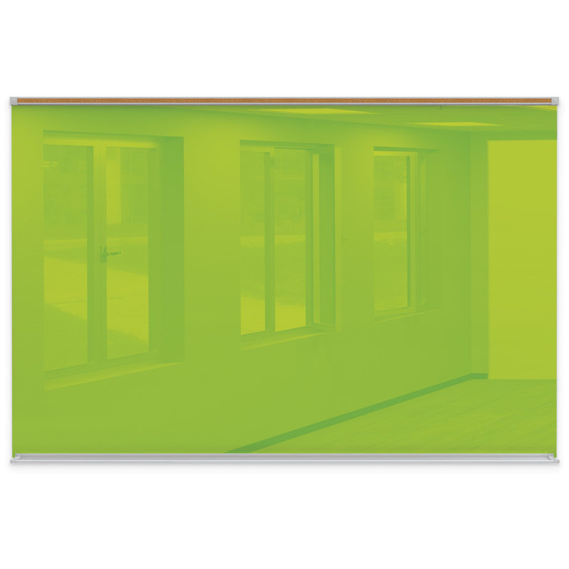 Tableau magnétique mural Liso,, Blanc, 48 po x 96 po