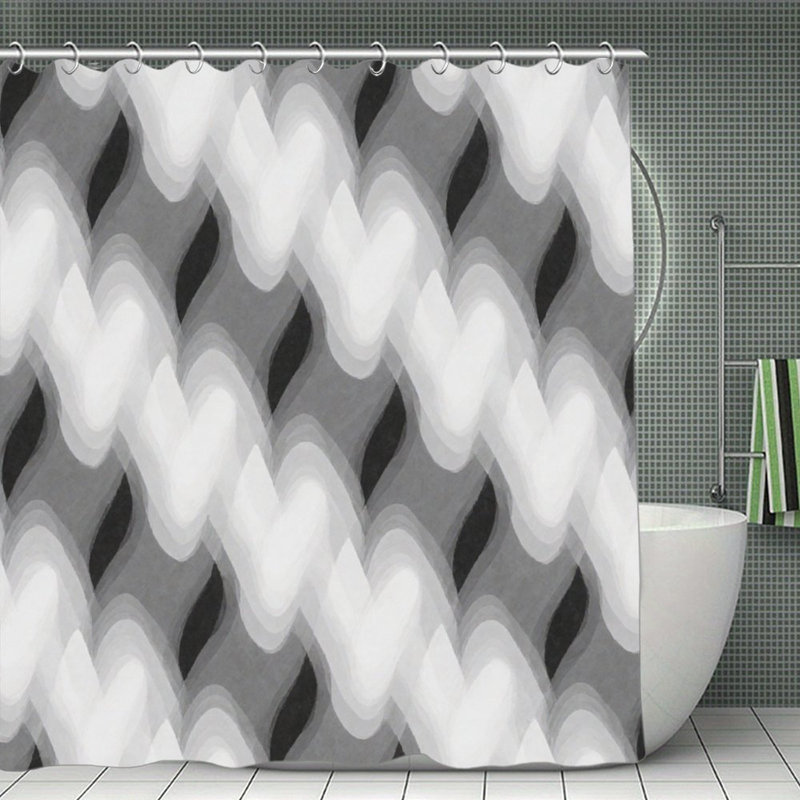 Rideaux de douche Gradient Heart Texture, 71 x 71