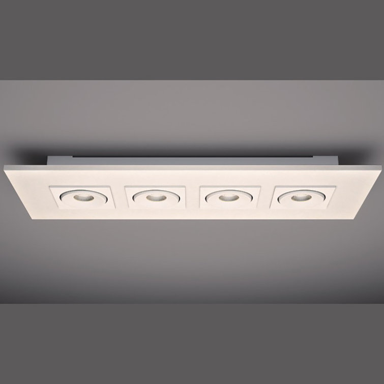 Marc 4 - Light 28.3465" Cluster Rectangle LED Flush Mount