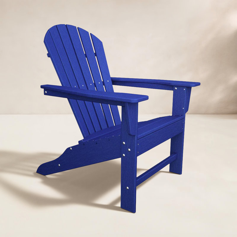 Chaise Adirondack d'extérieur POLYWOOD South Beach, Bleu pacifique