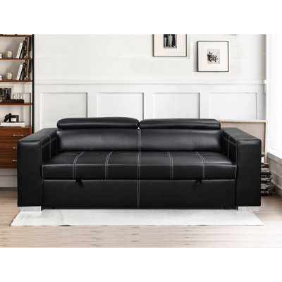 Canapé convertible moderne de 88 pouces avec lit escamotable, ensemble de canapé-lit avec appui-tête réglable