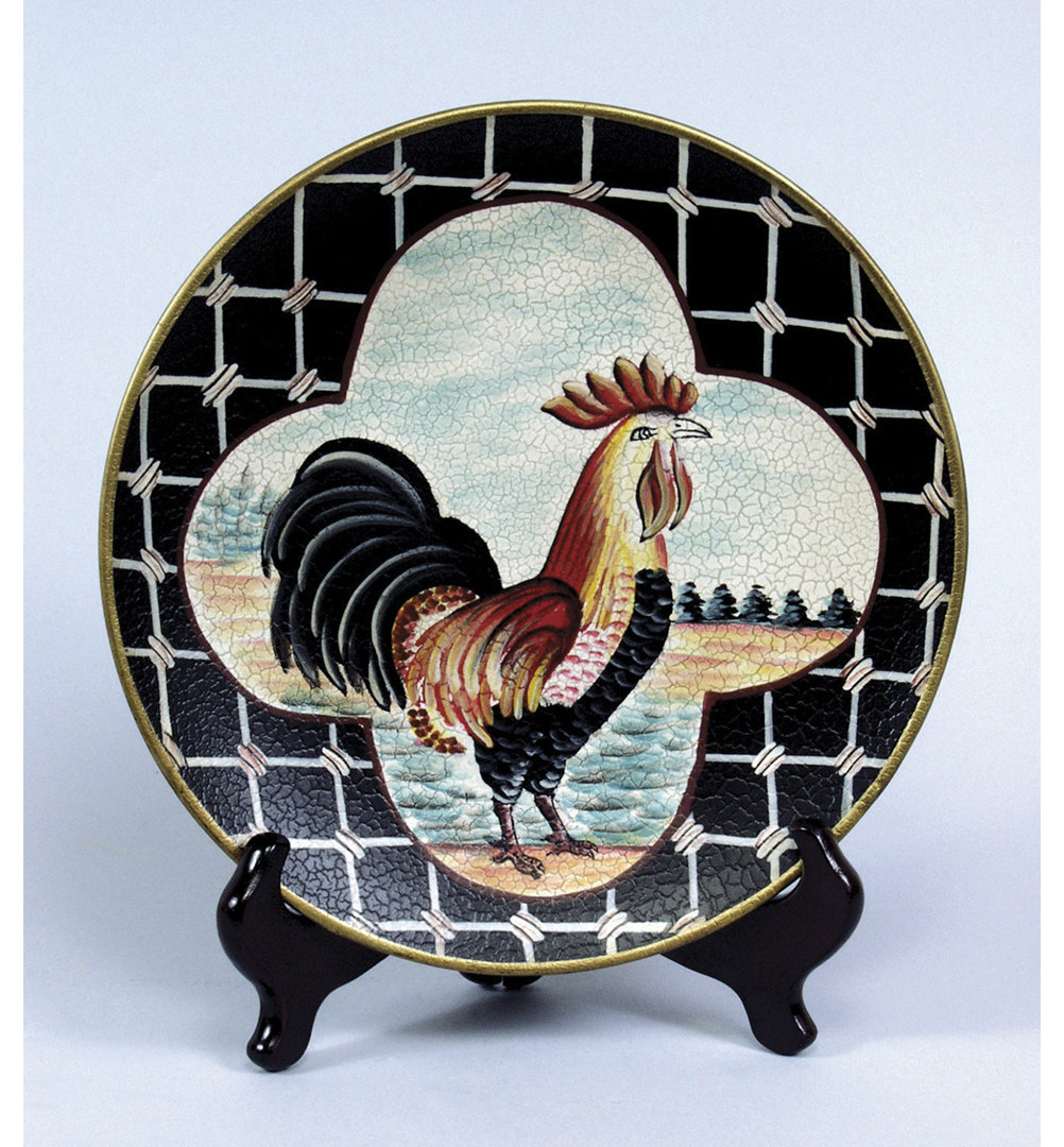 Rooster Decorative Plate AA Importing