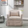 Swivel Accent Arm Chair with Plump Pillow Upholstered Comfy 360 Degree Swivel  Sofa Chair