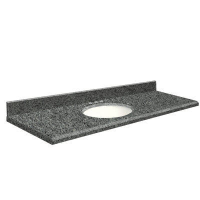 61'' Granite Single Bathroom Vanity Top with Sink