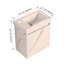 Ensemble de meuble-lavabo mural 20 po avec lavabo en céramique, armoire de rangement avec portes, ensemble d'armoire de salle de bain