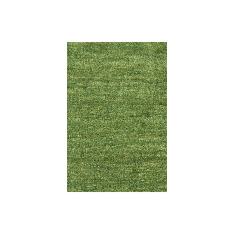 Gabi Handmade Green Area Rug, Rectangle 5' x 7'6"