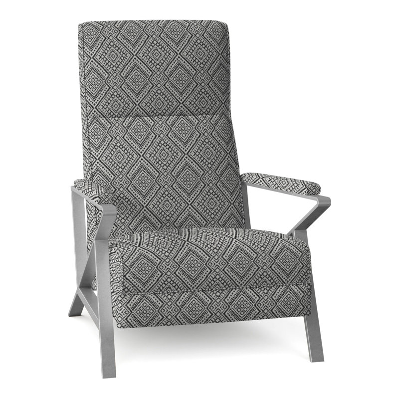 Infinity Recliner, Brushed Nickel, Perigold Iguazu Noir