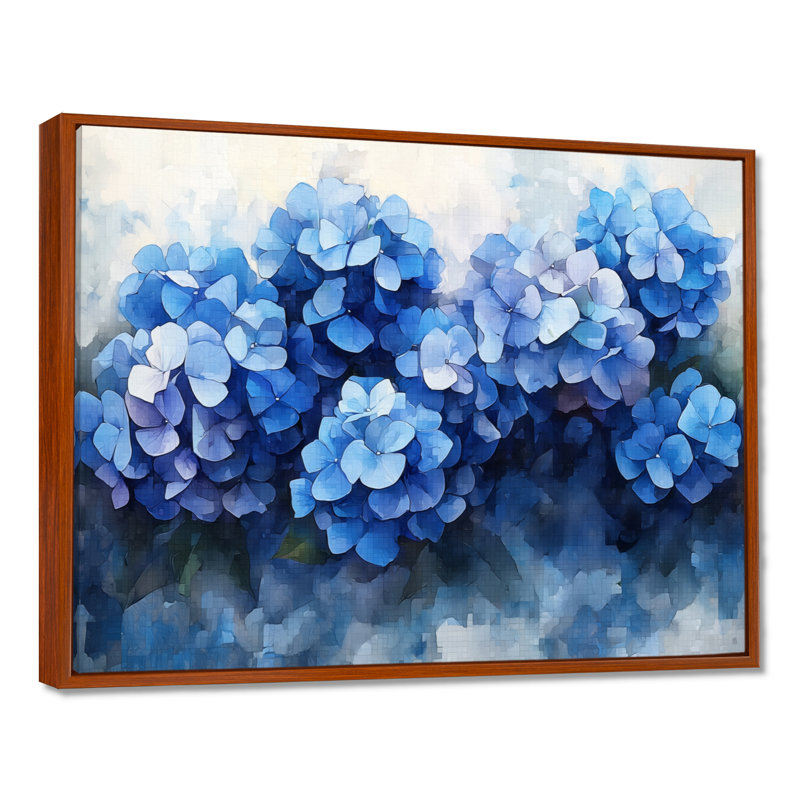 Jacquil - Floral Wall Art, 12" H x 20" W, Impression sur cadre flottant, Brun