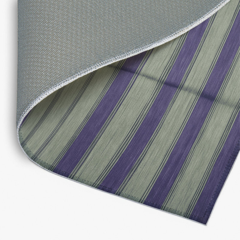 Tapis intérieur / extérieur brun HorizontalStripes, Rectangulaire 2 pi x 3 pi
