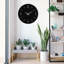 Horloge murale élégante en métal 18,9 po x 18,9 po | Fabrication 100% métal, épaisseur: 0,05 pouce | Nécessite 1 pile AA (non incluse) | Parfait pour les décors modernes et les espaces de vie