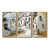 Toile avec cadre flottant or