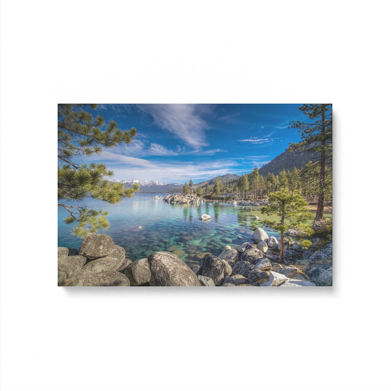 Lake Tahoe Machine-Made Photographic Print , 32" H x 48" W, Wrapped Canvas, No Frame