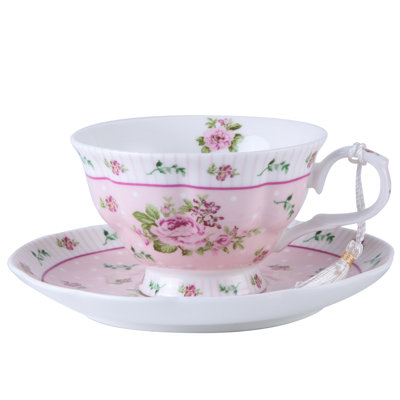Bone China Teacup and Saucer