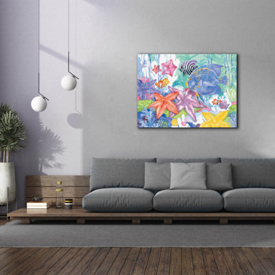 Epic Graffiti 'Starry Seas' by Paul Brent, Canvas Wall Art