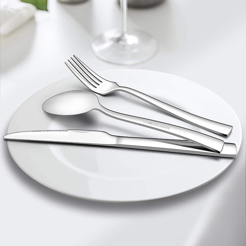 Latitude Run® Aijahlon Stainless Steel Flatware Set - Service for 8