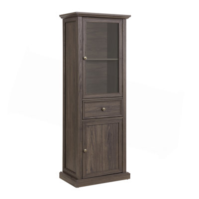 Tall Storage Cabinet, Freestanding Cabinet With Glass Door And Shelves, Sideboard Cabinet, Cabinet With Drawer For Living Room, Kitchen, Dining Room, Office