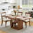 An Expandable Dining Table With Storage Space ,Expandable Kitchen Dining Table. Rectangular Pull Table With Sturdy MDF Frame,  Accommodating 4-8 People.-1240121032