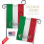 « italien of the world », ensemble de 2 faces verticales en polyester 1 face 7 x 1 pi