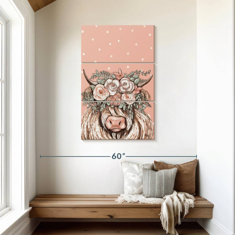 Vache bohème Brampt I, H 45 po x l 28 po