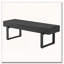 Banc rembourré pour la chambre à coucher à l'extrémité du lit, banc en bois d'hévéa de 59 po pour le salon avec coussin rembourré-121086836