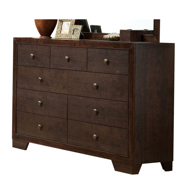 Roblero Solid Wood 56.69 " W 9 - Drawer Dresser