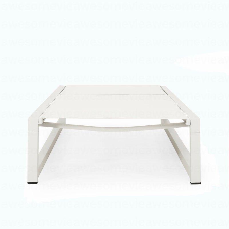 Modern Chaise Lounge, White