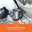 GEEPAS Travel Kettle | Stainless Steel Portable Auto Shut Off Concealed Boil-dry Protection | Electric Kettle for Camping Caravan Van Road Trips with Cigarette Lighter | 2 Year Warranty 500ml-124322482