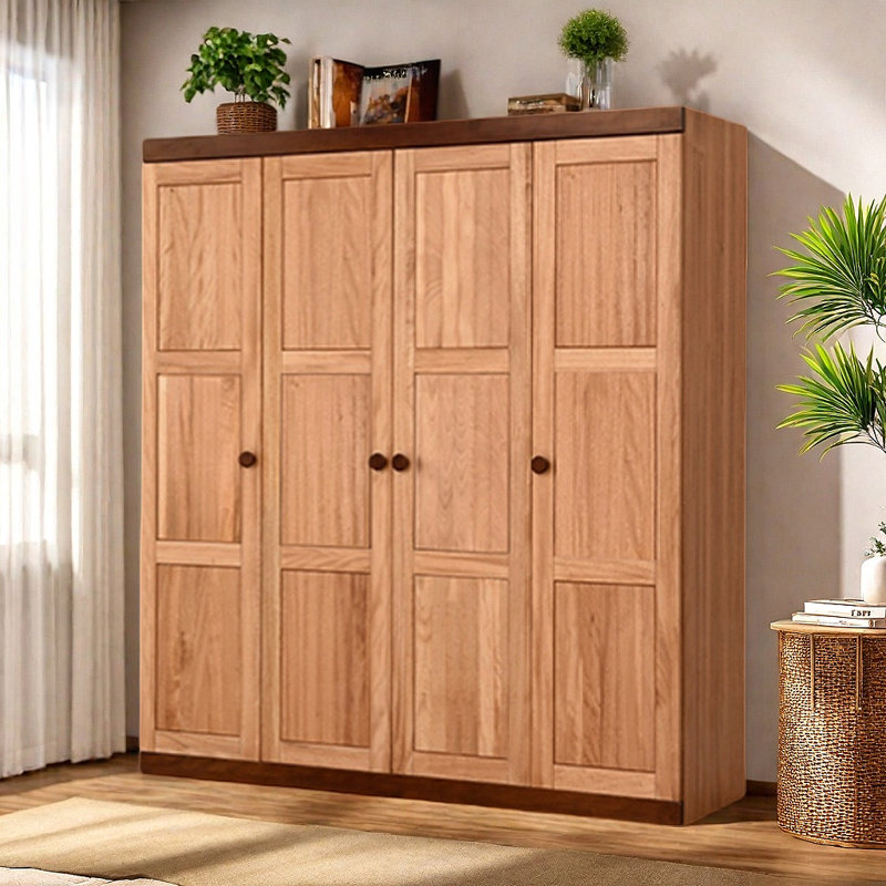 Armoire de salon en bois massif de style américain