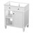Single Bathroom Vanity Base Only in White