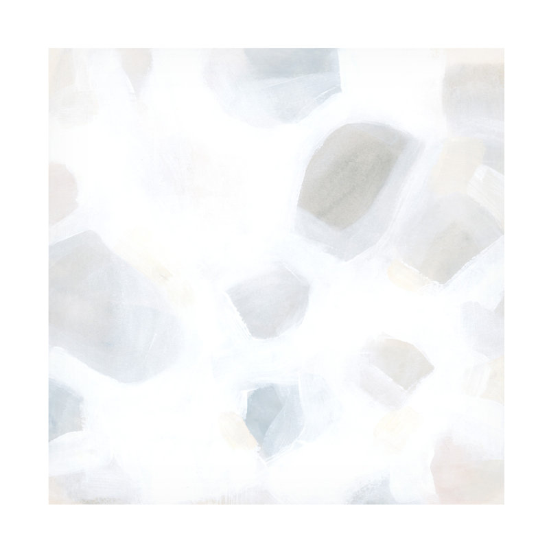 «Snow Pebble I» sur toile, H 24 po x l 24 po