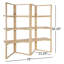 Retreat Solid Wood Geometric Bookcase