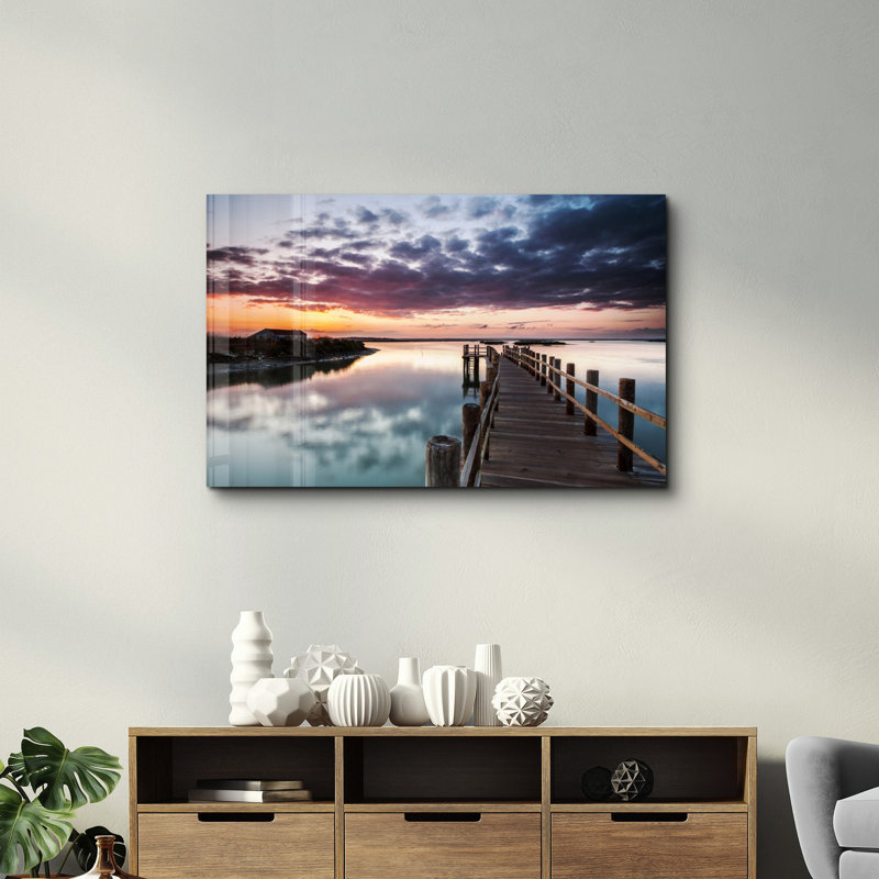 Elegant Tempered Glass Wall Art Painting, 13.8 x 21.7 inches | 100% Tempered Glass, Thickness: 0.16 inches | UV Printed for Vibrant Colors | Perfect for Home Decor, Living Room, & Office Spaces