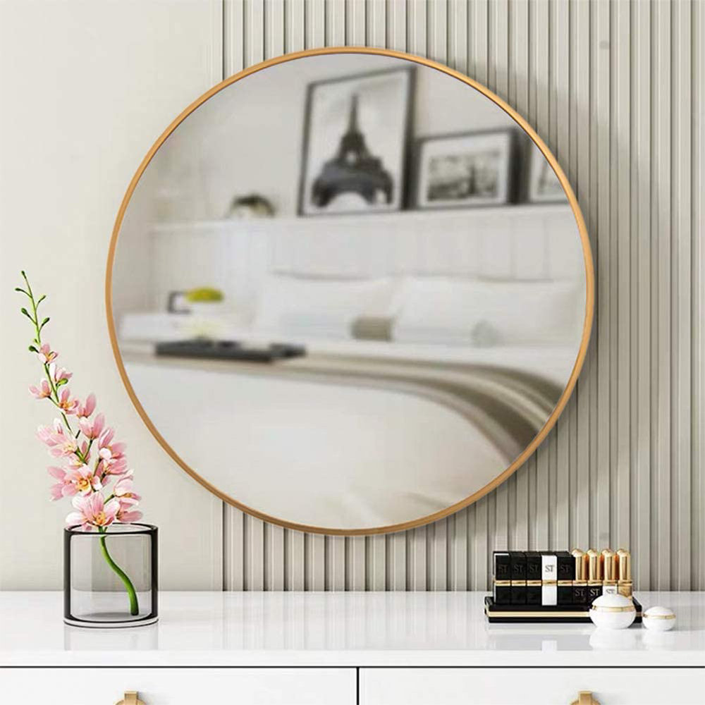 Mccollister Round Framed Wall Mounted Accent Mirror