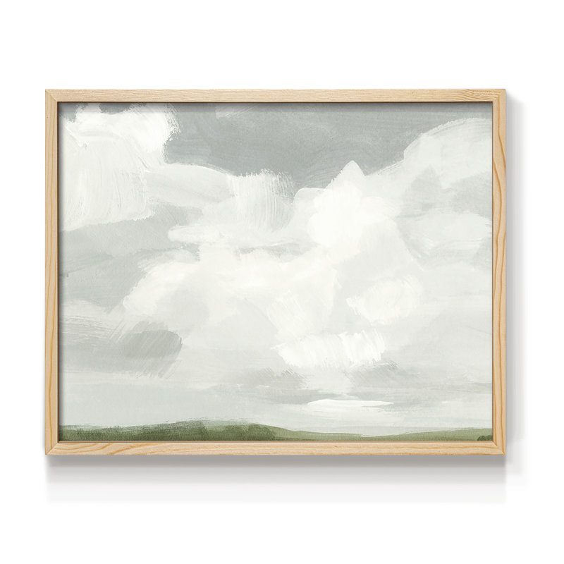 Gris pierre ciel I - impression encadrée - réarmable, Naturel, H 16 po x l 20 po