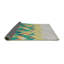 Tapis vert/jaune/gris à motifs-1228209506