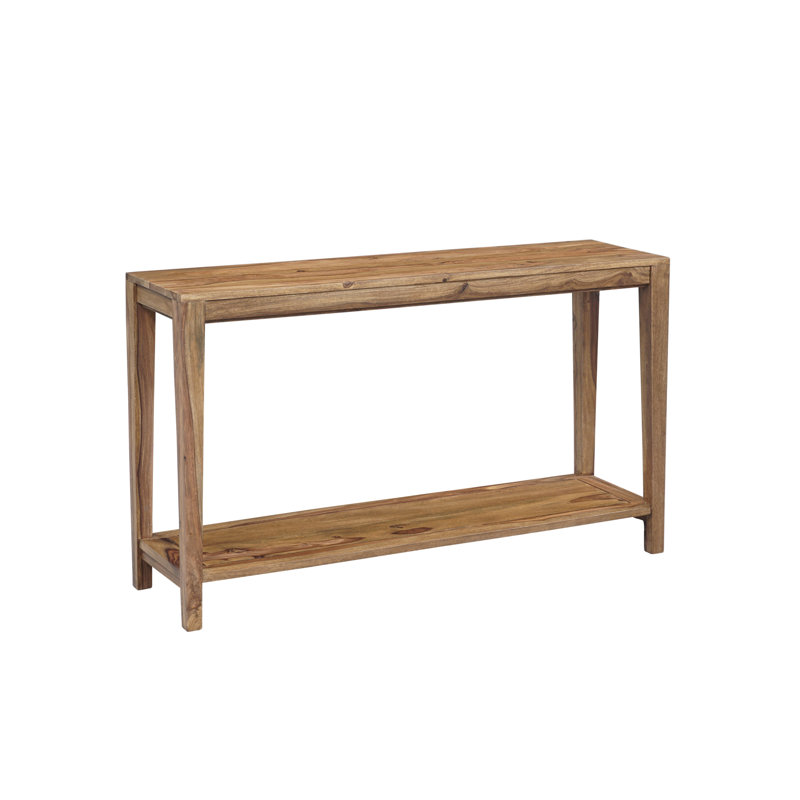 Console en bois massif Jacie, Naturel