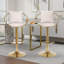 Tabouret de bar rotatif à hauteur ajustable avec structure en métal Nekesha (ensemble de 2)-119306272
