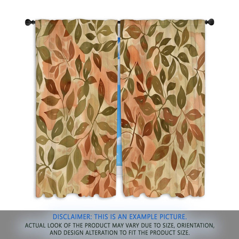 Paire de rideaux obscurcissant en polyester Aishlin, L 40 po x L 52 po