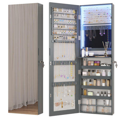 Armoire à bijoux avec miroir moderne