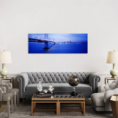 Bay Bridge San Francisco CA - Wrapped Canvas Panoramic Print