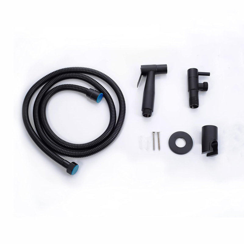Stainless Steel Bidet Sprayer Kit For Toilet,Stainless Steel,Waterproof,Black, Matte Black