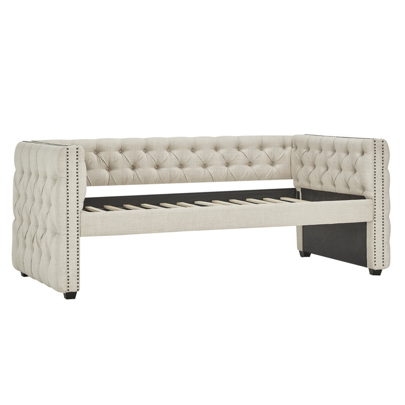Lit de jour Holbrook, Tissu gris foncé