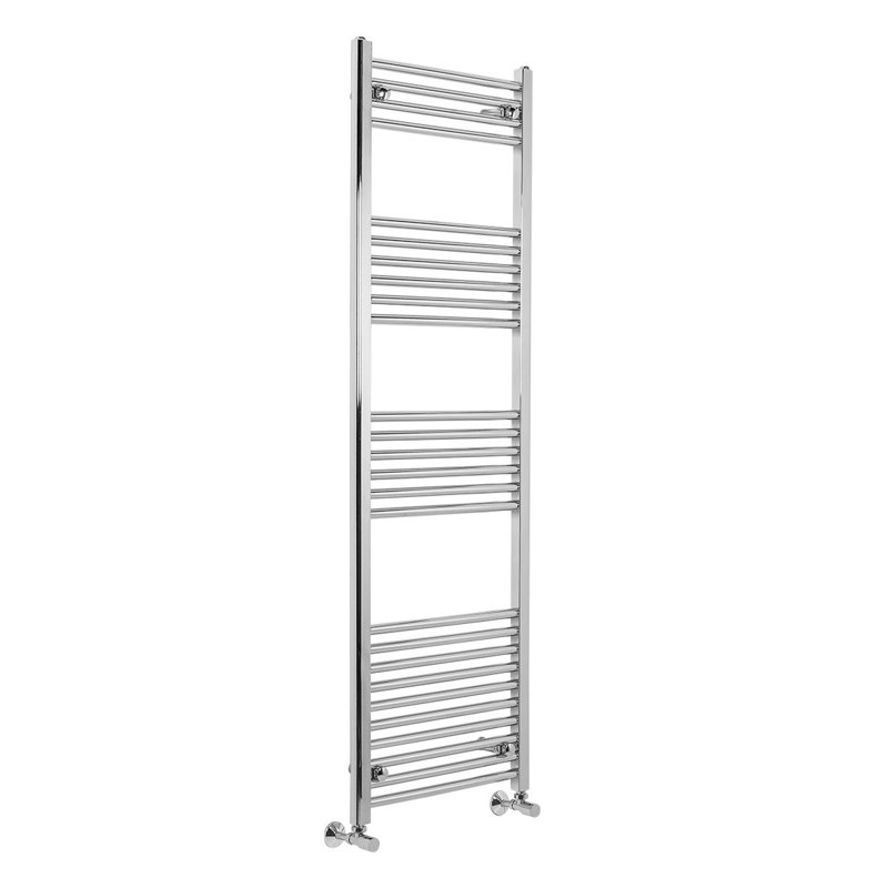 Straight Central Heating Towel Rail Bathroom Heated Rad Radiator Chrome, 160Cm H x 49.5Cm W x 3Cm D