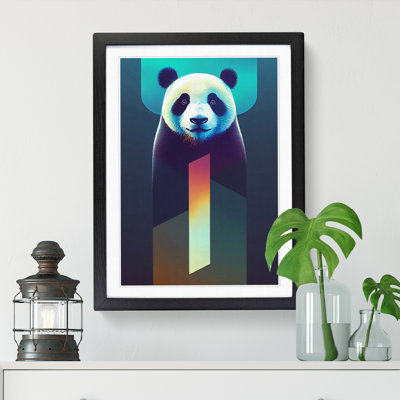 FRM-V0523-1064X Futuristic Panda - Single Picture Frame Print