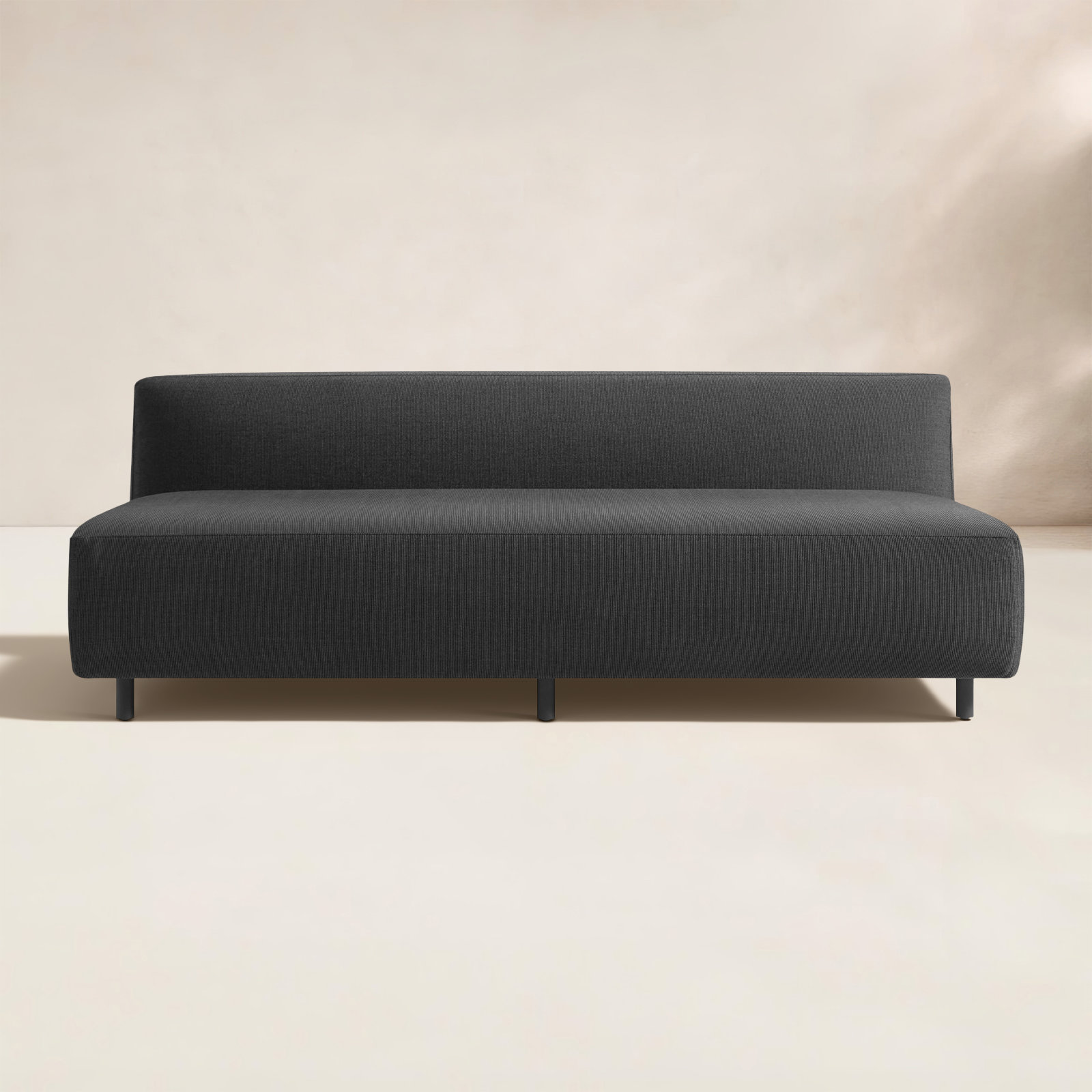 9 Yard 72" Sunbrella® Patio Sofa, Coal Sunbrella