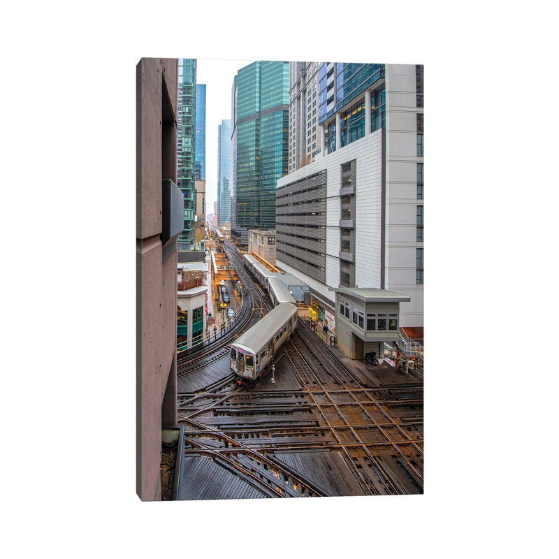 Chicago Loop II 1 Piece Wrapped Canvas Wall Art, 101.6 cm H x 66.04 cm W x 3.175 cm D
