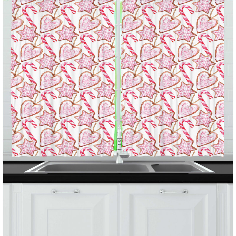 Geometric Tailored Kitchen Curtain