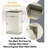 Modern Tilt-Out 10 Gallon Fluted Laundry Hamper Cabinet With  Wave-Textured Hideaway Drawers-382075470